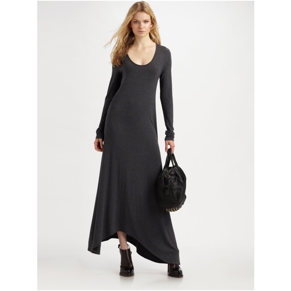 Alexander Wang Dresses & Skirts - T By Alexander Wang Asymmetrical Longsleeve Maxi
